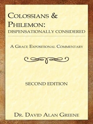 cover image of Colossians & Philemon